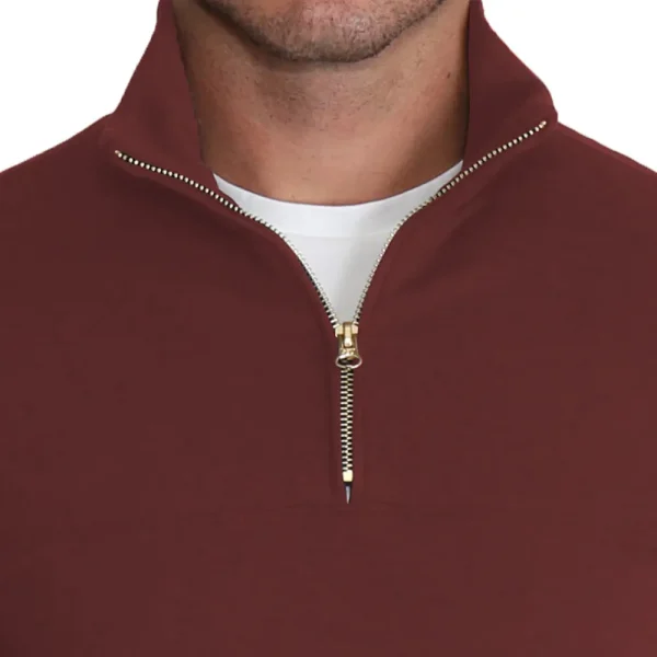 State and Liberty Quarter Zip - Solid Maroon | Quarter Zips & Hoodies