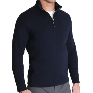 State and Liberty Quarter Zip - Solid Navy | Quarter Zips & Hoodies