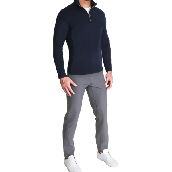 State and Liberty Quarter Zip - Solid Navy | Quarter Zips & Hoodies