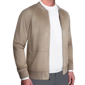 State and Liberty Suede Stretch Bomber - Tan | Coats & Jackets