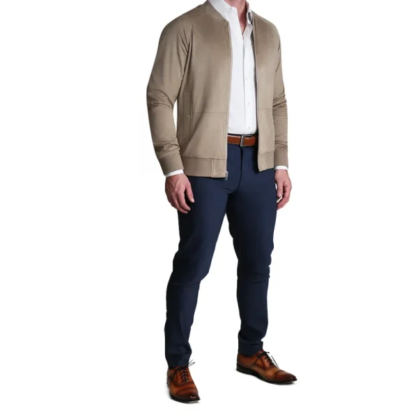 State and Liberty Suede Stretch Bomber - Tan | Coats & Jackets