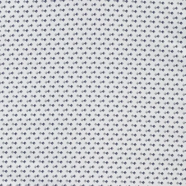 State and Liberty "The Archie" Geo Double Royal Blue & White Square | Short Sleeve Button Downs | Polos