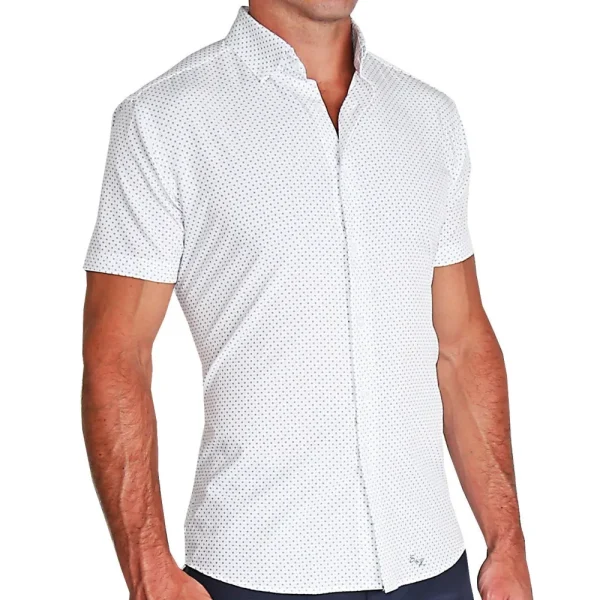 State and Liberty "The Axwell" Black Circle With Dots | T-shirts | Short Sleeve Button Downs
