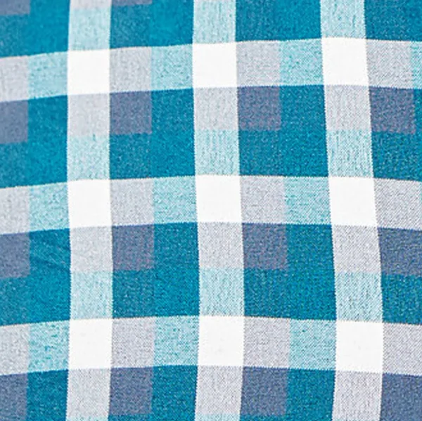 State and Liberty "The Bagley" Teal, Grey and White Triple Check | Dress Shirts