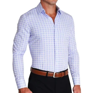 State and Liberty "The Baron" Purple and Blue Plaid | Dress Shirts