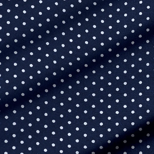 State and Liberty "The Boylston" Navy with White Polka Dots | Dress Shirts