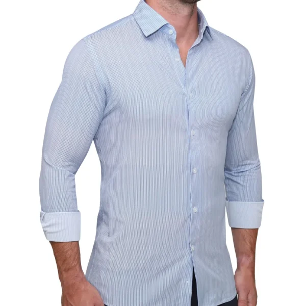 State and Liberty "The Bruce" Multicolor Pinstripe | Dress Shirts