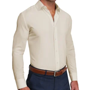 State and Liberty ''The Cameron'' Solid Ivory | Dress Shirts