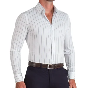 State and Liberty "The Cape" Wide Navy Stripe | Dress Shirts
