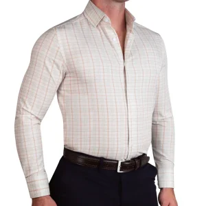 State and Liberty "The Carl" Orange, Yellow, & White Plaid | Dress Shirts