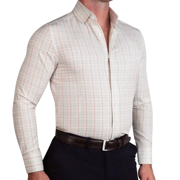 State and Liberty "The Carl" Orange, Yellow, & White Plaid | Dress Shirts