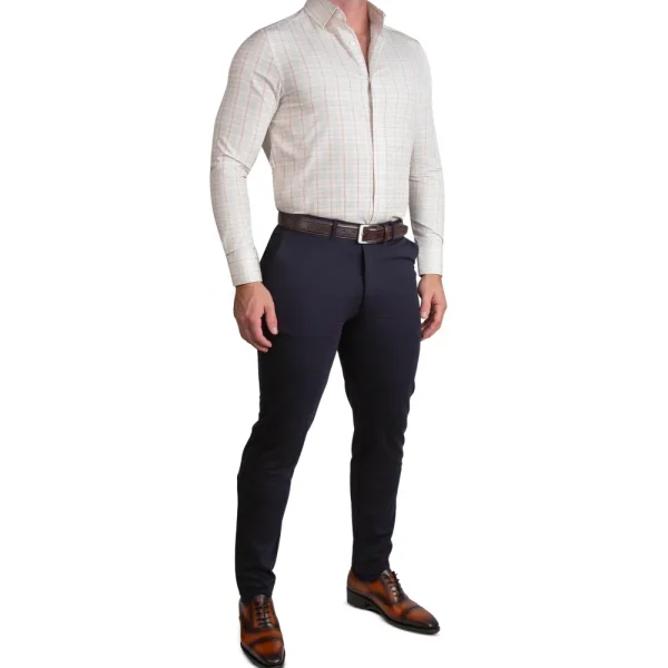 State and Liberty "The Carl" Orange, Yellow, & White Plaid | Dress Shirts