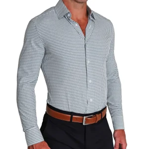 State and Liberty "The Chaney" Forest Green Gingham | Dress Shirts