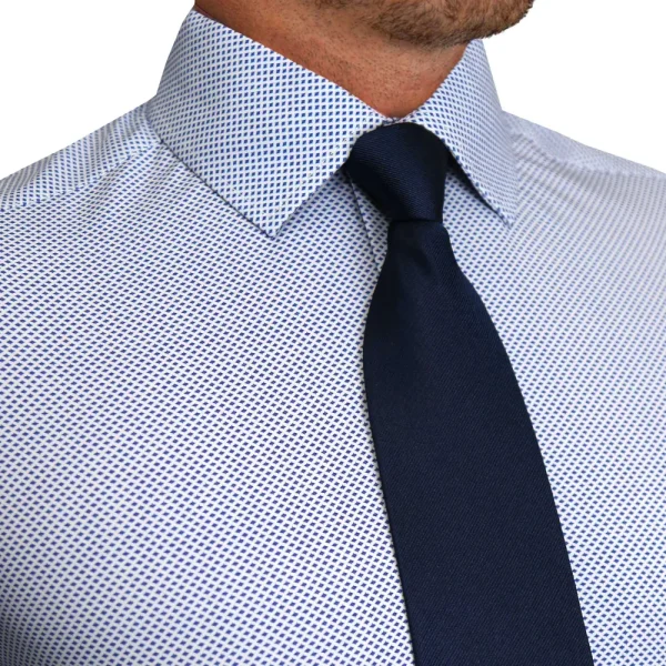 State and Liberty "The Charles" Navy Diamond Dress Shirt | Dress Shirts