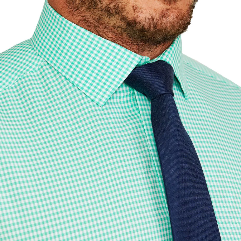 State and Liberty "The Charley" Mint Green Gingham | Dress Shirts