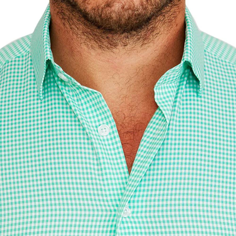 State and Liberty "The Charley" Mint Green Gingham | Dress Shirts