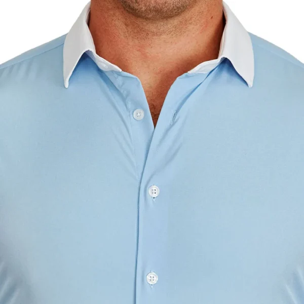 State and Liberty "The Clark" Light Blue with White Collar | Dress Shirts