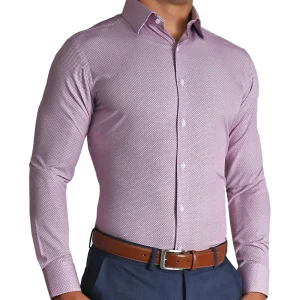 State and Liberty "The Cullinan" Purple Diamond Print | Dress Shirts
