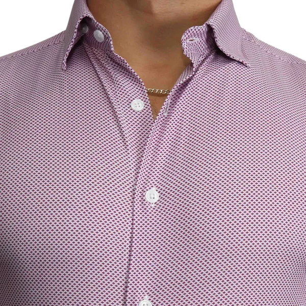 State and Liberty "The Cullinan" Purple Diamond Print | Dress Shirts