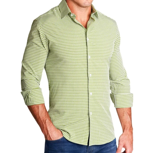 State and Liberty "The Dallas" Green Gingham | Dress Shirts