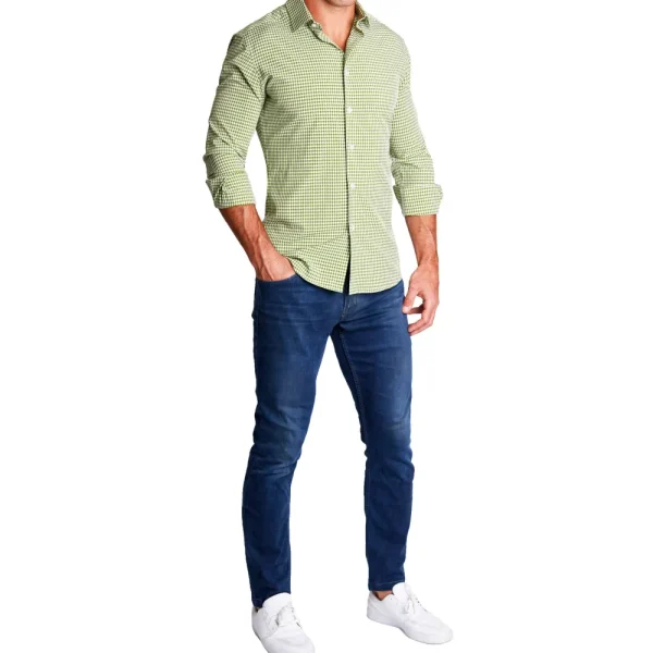 State and Liberty "The Dallas" Green Gingham | Dress Shirts