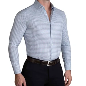 State and Liberty "The Dalton" Purple & Light Blue Windowpane | Dress Shirts
