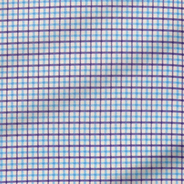 State and Liberty "The Dalton" Purple & Light Blue Windowpane | Dress Shirts