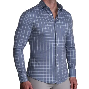 State and Liberty "The Davy" Navy, Light Blue, and Cream Casual Button Down | Casual Long Sleeves | Long Sleeve Button Downs