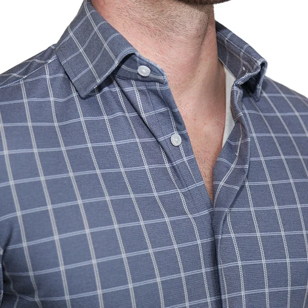 State and Liberty "The Davy" Navy, Light Blue, and Cream Casual Button Down | Casual Long Sleeves | Long Sleeve Button Downs
