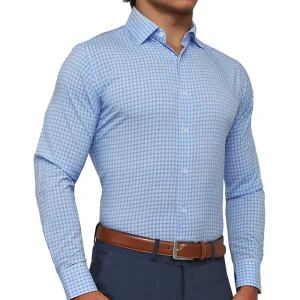 State and Liberty "The Declan" Blue Cross Stitch | Dress Shirts