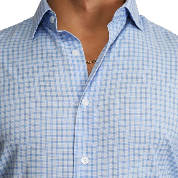 State and Liberty "The Declan" Blue Cross Stitch | Dress Shirts