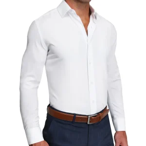 State and Liberty "The Everest" Winter-Weight Solid White | Dress Shirts