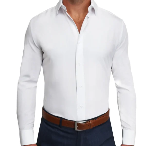 State and Liberty "The Everest" Winter-Weight Solid White | Dress Shirts