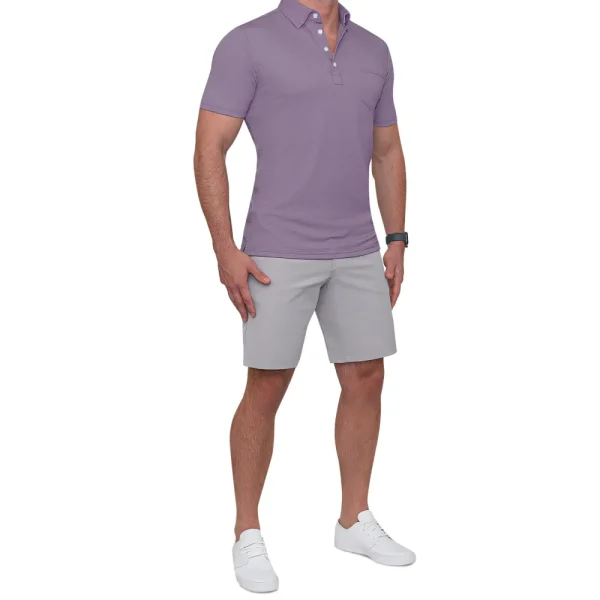 State and Liberty "The Ezra" Pique Polo | Short Sleeve Button Downs | Polos