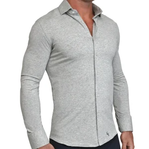 State and Liberty "The Fowler" Grey Casual Button Down | Casual Long Sleeves | Long Sleeve Button Downs