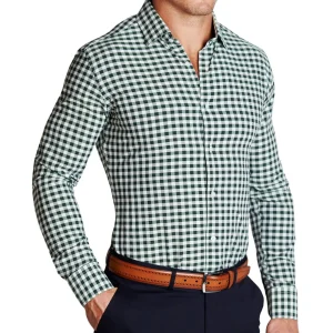 State and Liberty "The Fuller" Forest Green and Black Check | Dress Shirts