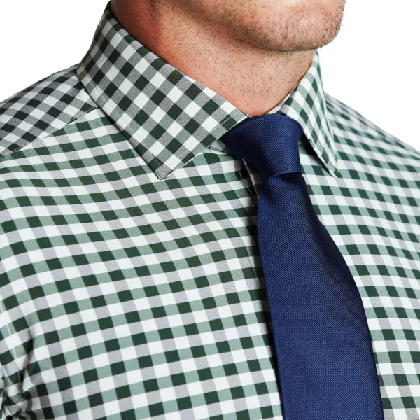 State and Liberty "The Fuller" Forest Green and Black Check | Dress Shirts