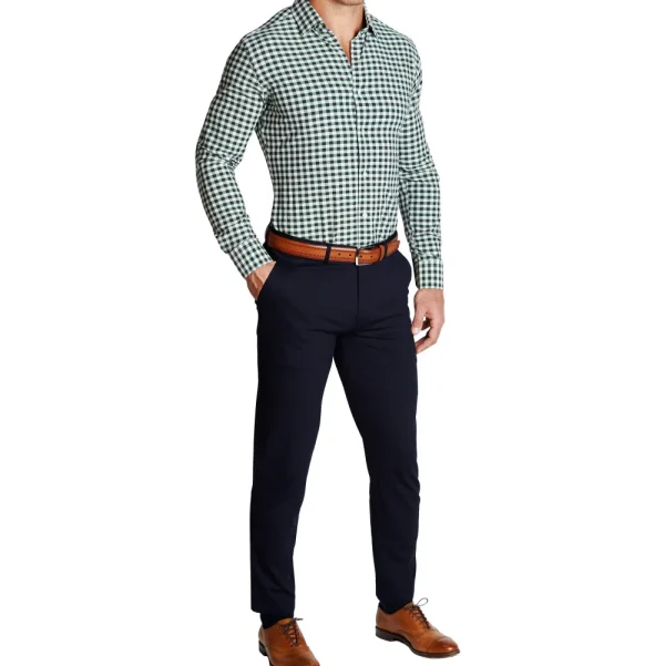 State and Liberty "The Fuller" Forest Green and Black Check | Dress Shirts