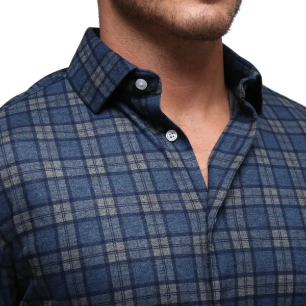 State and Liberty "The Gregory" Blue, Tan, & Teal Plaid Button Down | Casual Long Sleeves | Long Sleeve Button Downs