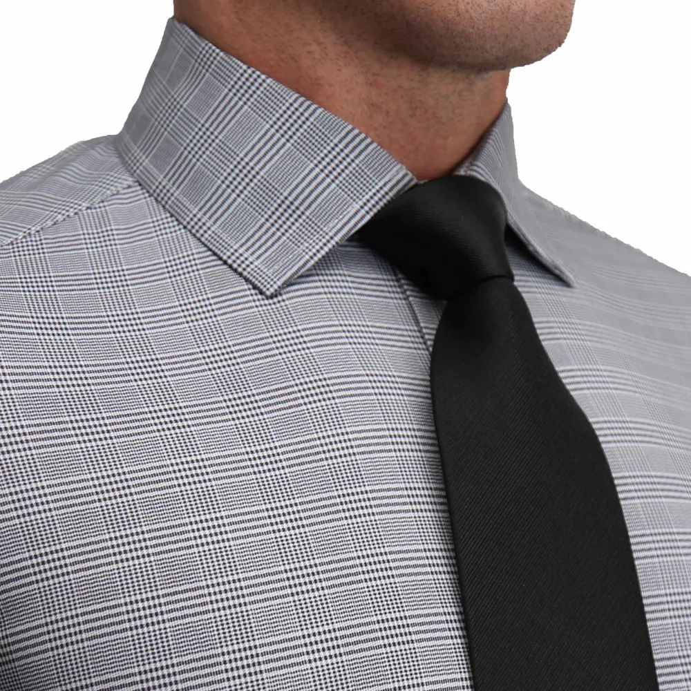 State and Liberty "The Gunnar" Grey and Black Plaid | Dress Shirts