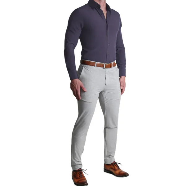 State and Liberty "The Hawkeye" Solid Plum | Dress Shirts