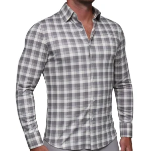 State and Liberty "The Holden" Grey Plaid Casual Button Down | Casual Long Sleeves | Long Sleeve Button Downs