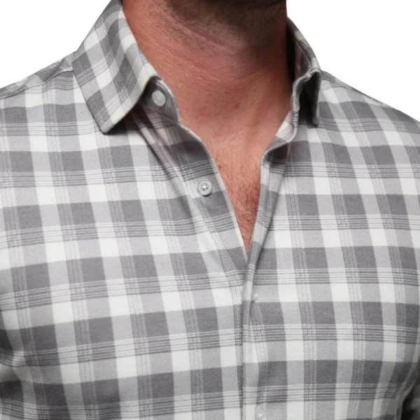 State and Liberty "The Holden" Grey Plaid Casual Button Down | Casual Long Sleeves | Long Sleeve Button Downs