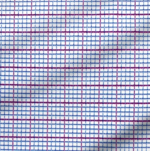 State and Liberty ''The Ivaan" Blue & Purple Double Grid | Dress Shirts