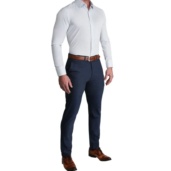 State and Liberty "The Jameson" Mini Navy Dot Print | Dress Shirts
