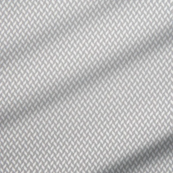 State and Liberty "The Jay" Grey & White Mini Weave Polo | Short Sleeve Button Downs | Polos