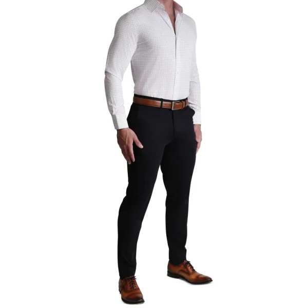 State and Liberty "The Julius" Maroon Windowpane | Dress Shirts