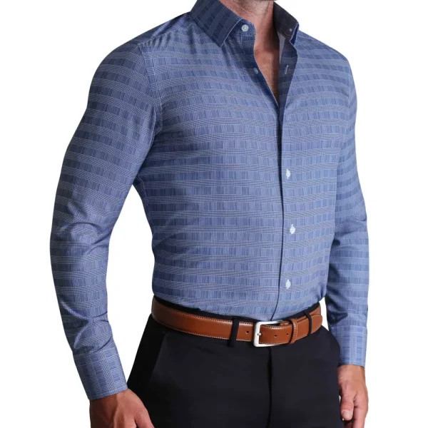 State and Liberty ''The Knox" Navy & White Plaid | Dress Shirts