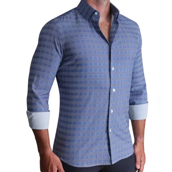 State and Liberty ''The Knox" Navy & White Plaid | Dress Shirts