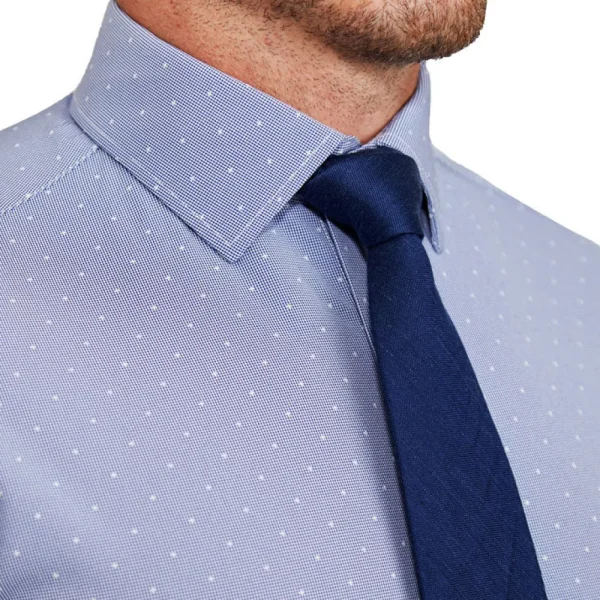 State and Liberty "The Lambert" Blue with White Dots | Dress Shirts